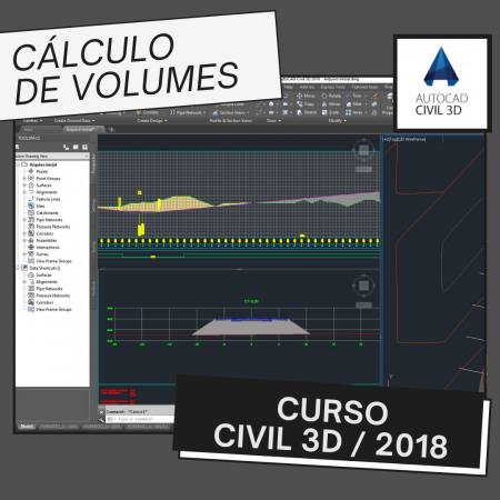 Curso Autocad Civil 3D 2018 – Cálculo de Volumes